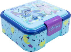 Stor Plastic Kids' Food Container Stitch Blue 1...