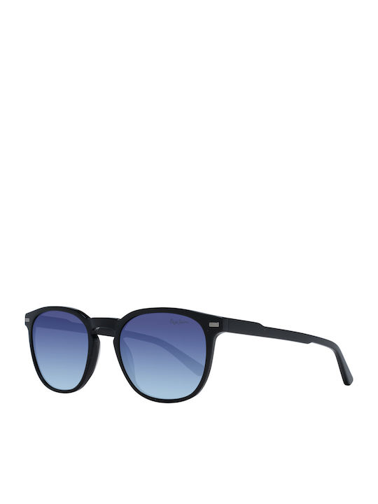 Pepe Jeans Unisex Ochelari de soare cu Negru Cadru și Albastru Degrade Lentilă PJ7406-080