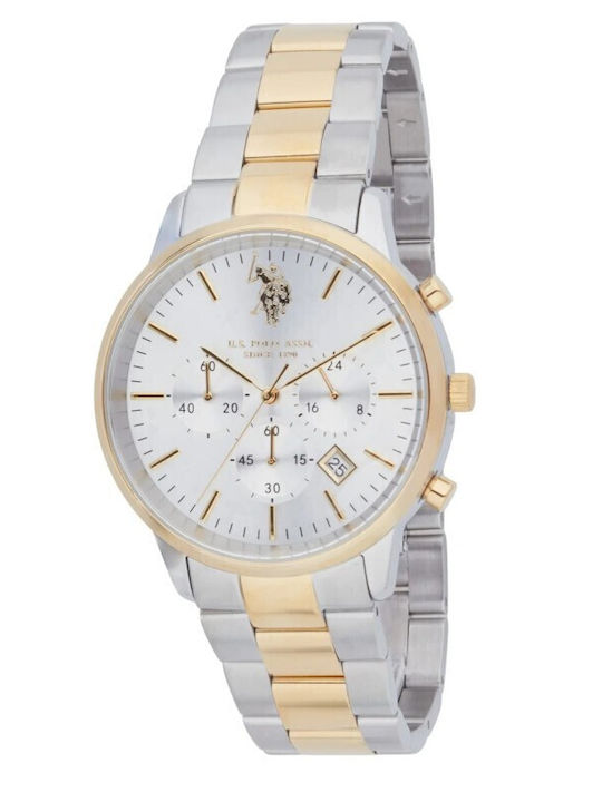 U.S. Polo Assn. Herald Ανδρικό Ρολόι Μπαταρίας με Μεταλλικό Μπρασελέ