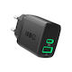 Green Cell Wireless Charger with USB-A and USB-C Output Ports 30W Power Delivery / Quick Charge 3.0 Black