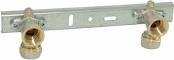 150mm Mounting Plate 90° Elbows Threaded G 16mm X 1/2 Onnline