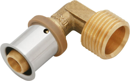 90° Месингова Гъвкава Глава Gz Ultrapress 25 R3/4"