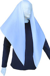 Large White Headscarf with Internal Cords – Performances & Traditional Costumes Mark128 White