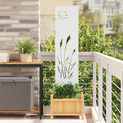vidaXL Material für Gartenboden aus Stahl 140x32cm 1Stück