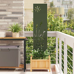 vidaXL Material für Gartenboden aus Stahl 140x32cm 1Stück