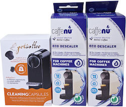 Nespresso Machine Cleaning Kit 5caps Getcoffee 2x Cafffenu 200ml Descalers