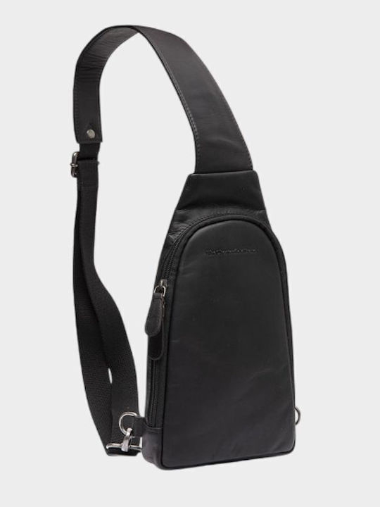 Piele Geantă pentru bărbați De umăr / tip crossbody Neagră 1018235