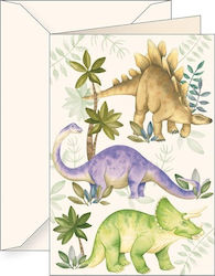 Grußkarten B6 + Umschlag 6170 Dinosaurier Stegosaurus Bron Tassotti