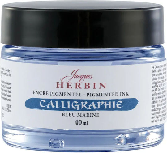 Jacques Herbin Резервно мастило за писалка Bleu Marine 40мл