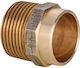 Bronze Nipple 4243g 22x1/2" Lwxgz
