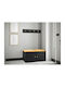 Hartford 384 Entry Furniture with Mirror & Hanger Κίτρινο, Μαύρο 84x44x42cm