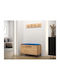 Tivsoa 108 Eingangsmöbel mit Spiegel & Garderobe Craft Oak 84x44x52cm