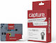 Capture Label Maker Tape 8m x 6mm in Black Colour Compatible with Brother TZe/TZ