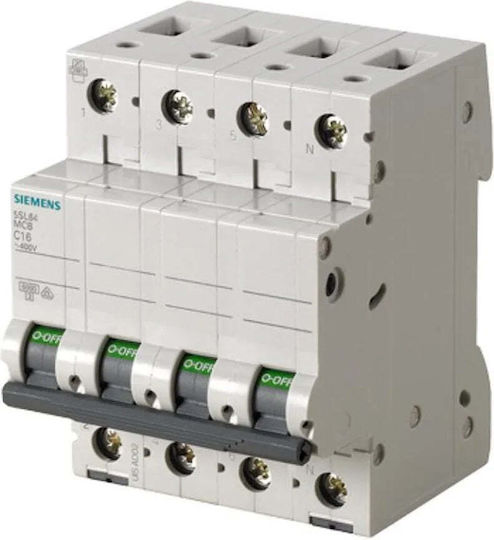 Автоматичен Прекъсвач 4P B 32A 6kA AC 5SL6432-6