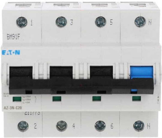 3p+n Automatischer Leistungsschalter C 20a 25ka AC Az-3n-c20 211773