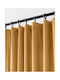 Cotton Market Vorhang mit Bleistiftfalten Gelb 140x270cm