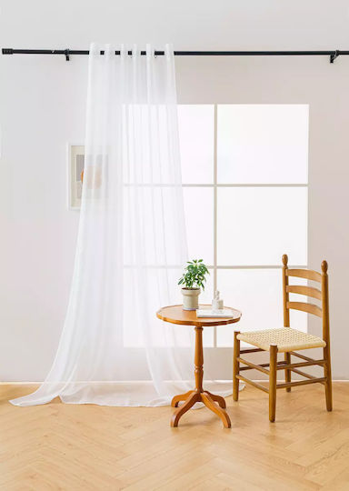 Cotton Market Vorhang mit Grommet Weiß 200x250cm