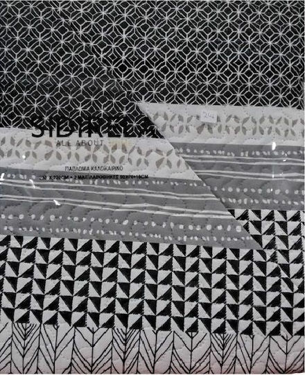 Sidirela Κουβερλί Σετ Υπέρδιπλο 220x230cm 3τμχ