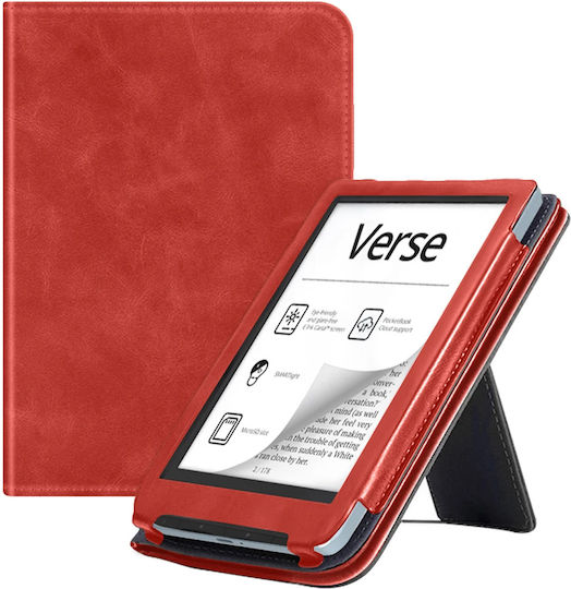 Etui Strap Handle Stand Pocketbook Verse Pro 629 634 Red