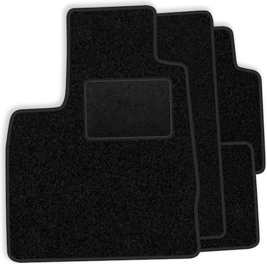 Velour Carpet Set Compatible Mercedes S-class W220 Long 4-matic 1998-2005 Black Edging