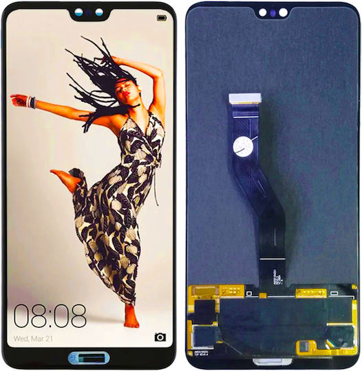 LCD Дисплей + Тъчскрийн Huawei P20 Pro CLT-L09 L29 Рефербишнат Черен