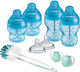 Tommee Tippee Σετ Πλαστικά Μπιμπερό Κατά των Κολικών με Θηλή Σιλικόνης για 0+ μηνών Γαλάζιο 9τμχ