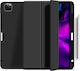 eSTUFF Flip Cover Δερμάτινη Μαύρη (iPad Pro 11 2024)