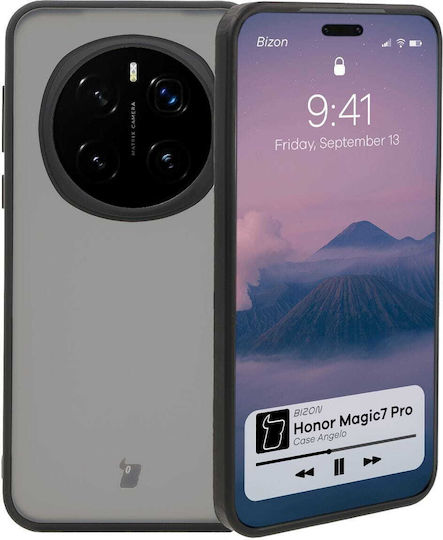 Husă Bizon Angelo Pentru Honor Magic7 Pro Cadru Negru Fumuriu