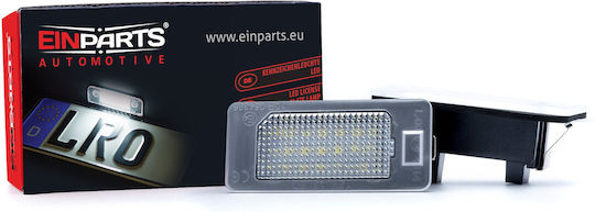 LED Светлини За Регистрационната Табела 6000K Студено Бяло 12V Канбус Audi Q5 A4 A5 Tt Шкода Фабия Йети Фолксваген Пасат
