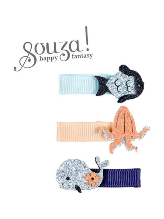 Souza For Kids Σετ Παιδικά Κοκαλάκια με Κλάμερ 3τμχ