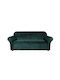 Ubieramy Meble Elastische Abdeckung für Dreisitziges Sofa Bottle Green 1Stück