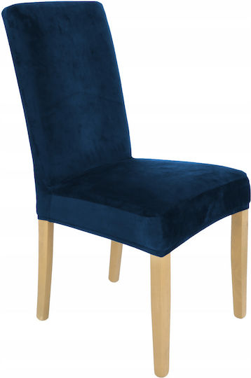 Ubieramy Meble Elastische Abdeckung für Stuhl Navy Blue 1Stück