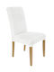 Ubieramy Meble Husă Elastică Scaun White Velvet 1buc