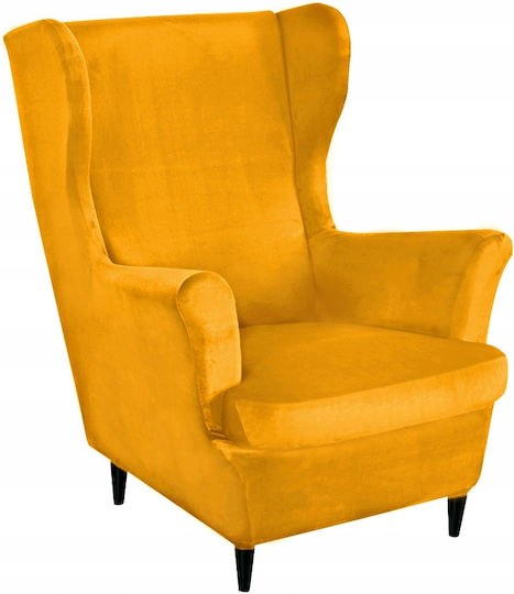 Ubieramy Meble Husă Elastică Fotoliu Mustard 1buc