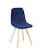 Ubieramy Meble Elastische Abdeckung für Stuhl Navy Velvet 1Stück