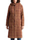 Women's Lifestyle Jacket for Winter with Hood Beige