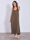 Maxi Kleid Braun