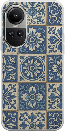 Aegean Mosaic Oppo Reno 10 5G Гъвкав TPU Прозрачен Силикон