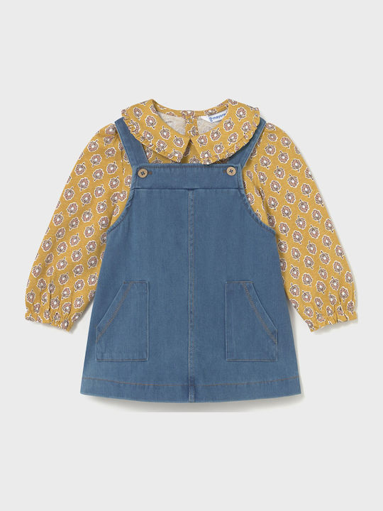 Mayoral Mädchenkleid Denim Blau