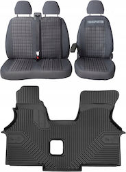 Set Car Mats Volkswagen Transporter T4 1991-2003 Raised Sides 77