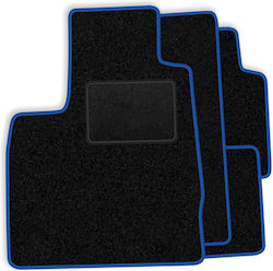 Set Velour Mats Matching Porsche 911 Type 997 2004-2012 Without Bose Sound System Blue Edging