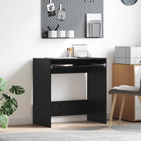 Γραφείο Υπολογιστή Lumarko Ξύλινο Μαύρη Δρυς 77.5x43x79εκ.