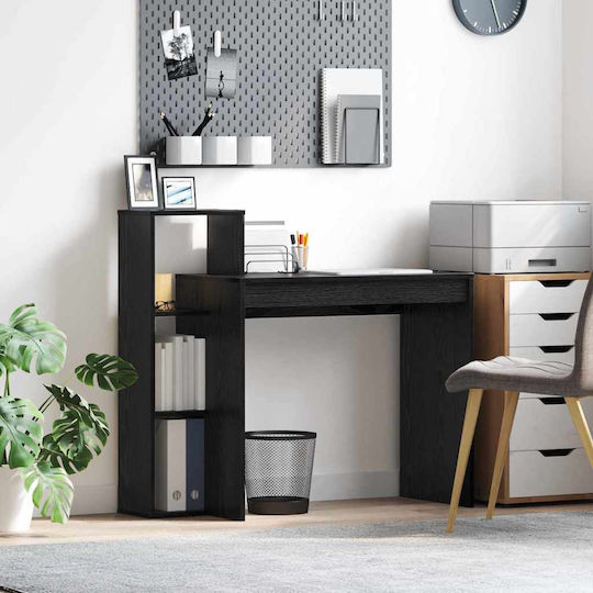 Computer Büro Holz Schwarz 100x40x90cm