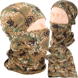 Taktische Vollgesicht-Kapuzenmaske Camouflage – Elastische Atmungsaktive One Size Outdoor Maschinen Winter Sport Airsoft 135p