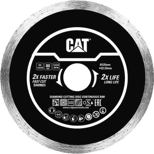 CAT Continuous Δίσκος Κοπής Δομικών Υλικών 125mm