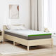vidaXL Ανώστρωμα Μονό Polyester 90x190x6εκ.