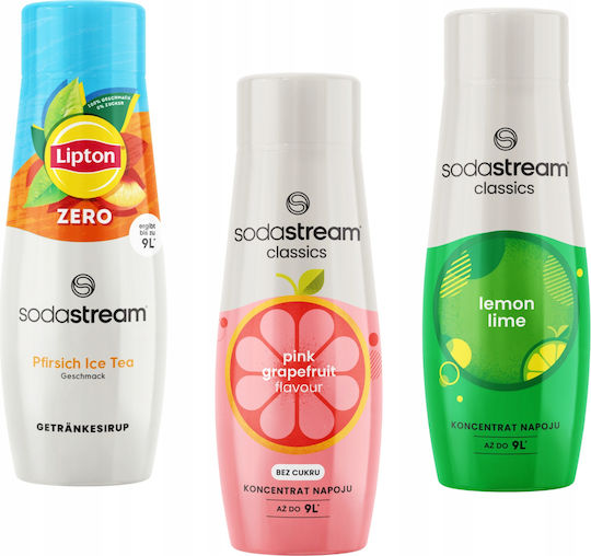 Sodastream Ice Tea Pfirsich Zero Grapefruit Zitronen-Limette Ice Tea Ροδάκινο Ohne Kohlensäure & Ohne Zuckerzusatz σε Verpackung 3x440ml