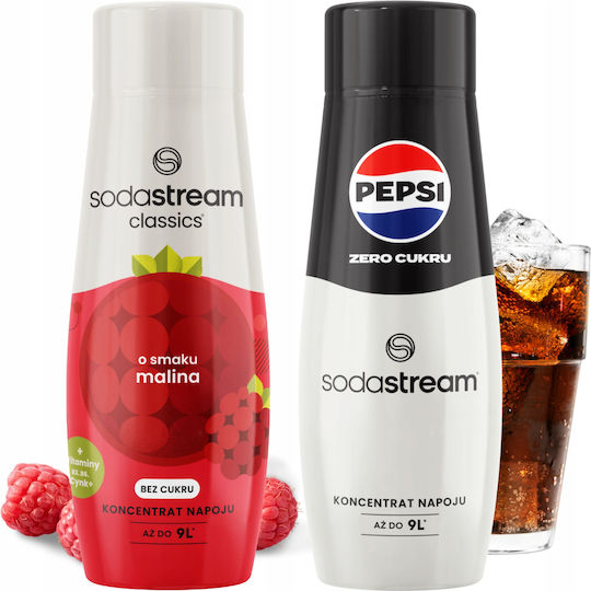 Sodastream Syrup Сода Малина с Газировка, Без Захар в Кутия 2x250мл