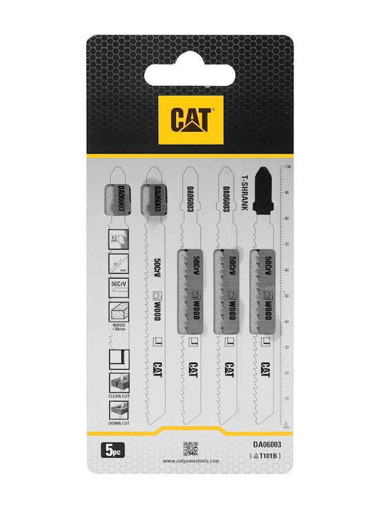 CAT 02-3446 Λάμες για Ξύλο 115mm 5τμχ