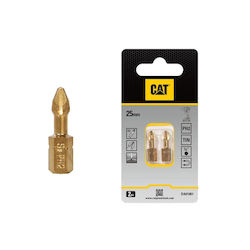CAT Set 2 Biți Șurubelniță Cruce